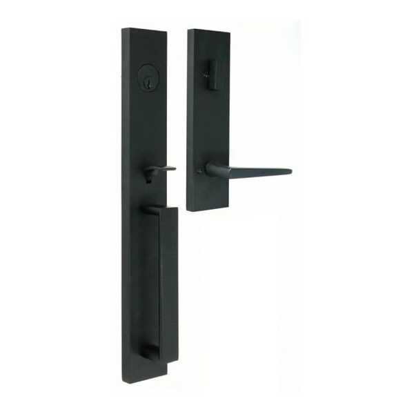 Weslock Xanthis Single Cylinder Handleset with Philtower Lever Trim with Adjustable Latch and Round and - 02890-272SL2D