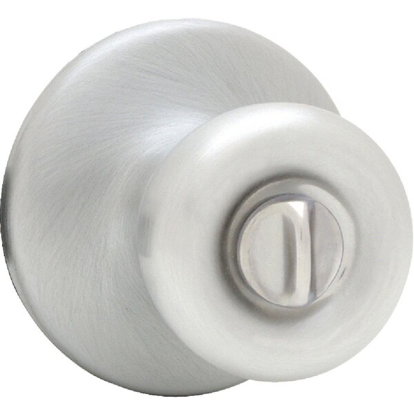 Kwikset Tylo Satin Chrome Bed & Bath Door Knob - 300T 26D RCAL RCS V1
