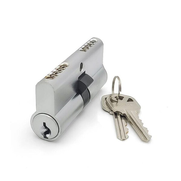 Ecs Hardware Durable Premium Profile Cylinder Double Sided Thumb Turn, 2-3/4 Inch 70mm, Keyed Alike KA10 - ECSH-EPCD-26D-KW1-KA10