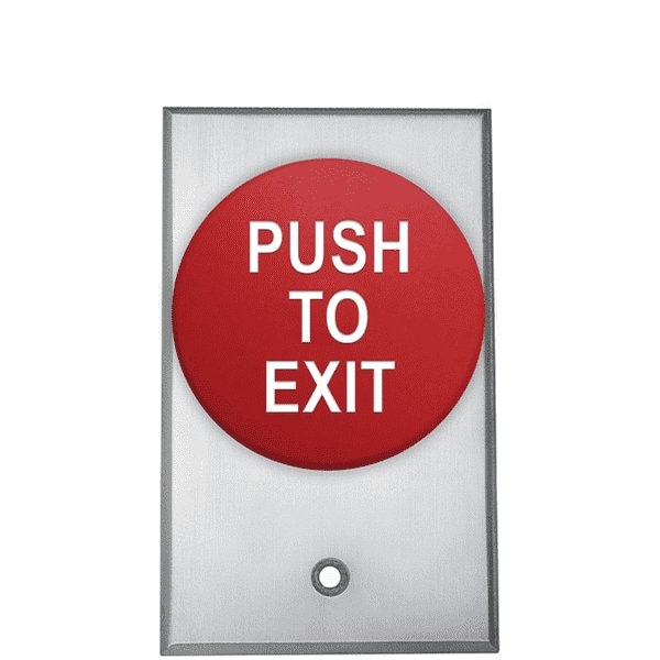 Camden Mushroom push button feature an oversized  2 3/8" button, mounted on a heavy-duty cast alumi - CMD-CM-5085RPTE