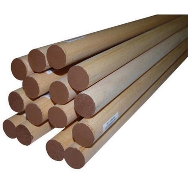 Alexandria Moulding Alexandria Moulding 02578-R0036C1 0.88 x 36 in. Thunderbird Forest Poplar Dowels Hardwood  Brown - pack of 6 - 57746