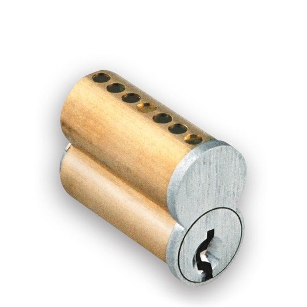 Gms GMS: Small Format Interchangeable Core, 7 Pin, Best C, Satin Chrome, Uncombinated (No Pins) - GMS-IC-7-C-26D