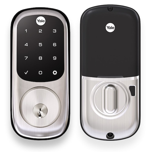 Yale Real Living Assure Touchscreen Deadbolt with ZigBee US15 619 Satin Nickel Finish - YRD226HA2619