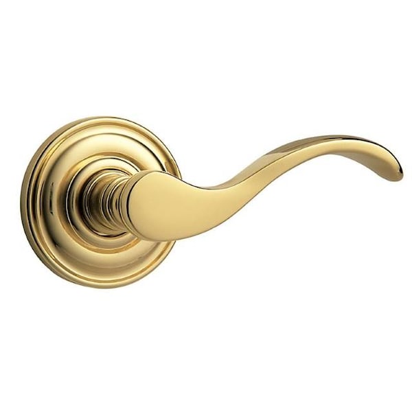 Baldwin Wave Lever Lifetime Brass Door Levers Lifetime Brass - 5455V.003.LMR