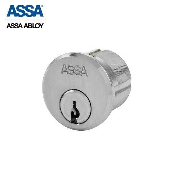 Assa Abloy 1-1/8" Maximum+ Restricted Mortise Cylinder AR Cam KD Satin Chrome - ASS-R2851-1-626-COMP-KD-0A7