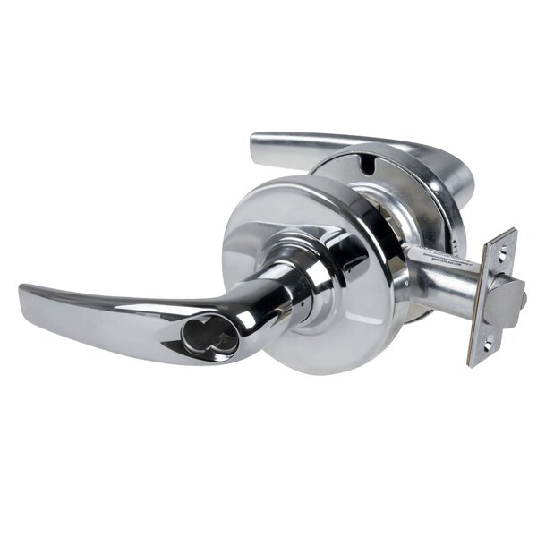 Schlage Grade 2 Storeroom Cylindrical Lock with Field Selectable Vandlgard, Athens Lever, SFIC Less Core, Br - ALX80B ATH 625