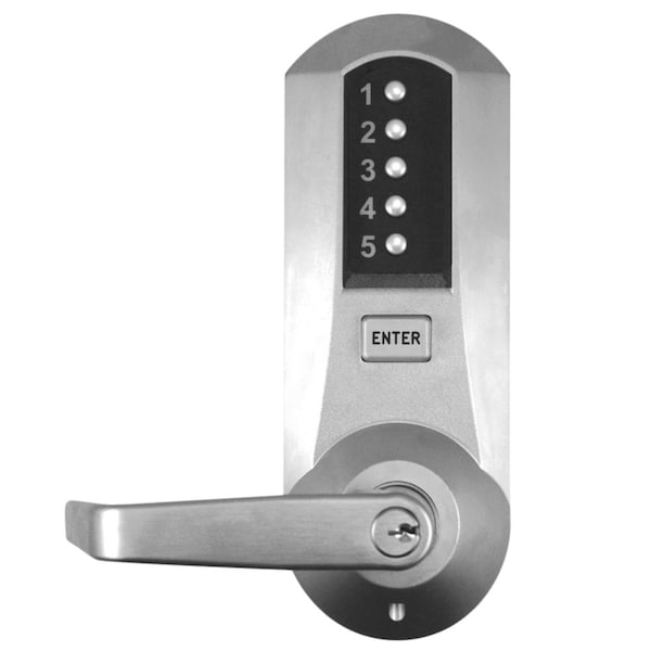 Dormakaba Cylindrical Combination Lever Lock, 2-3/4-in Backset, 3/4-in Throw Latch, KIL, Schlage C Keyway - 5025XSWL-26D-41