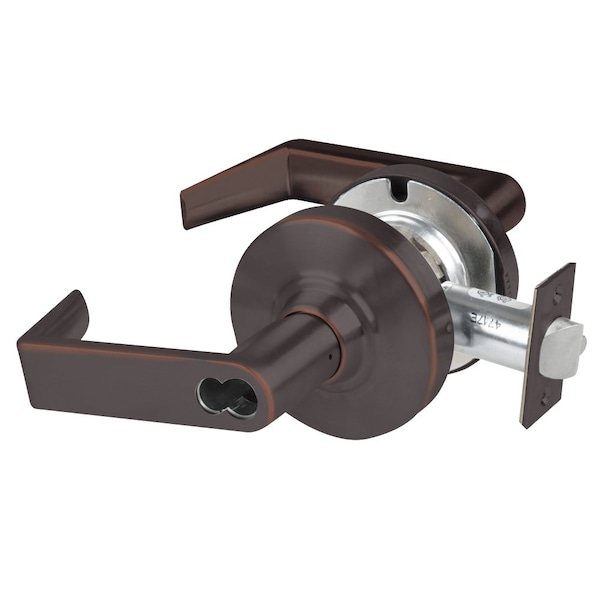 Schlage Grade 1 Storeroom Lock, Rhodes Lever, SFIC Prep Less Core, Aged Bronze Finish, Non-Handed - ND80BD RHO 643E