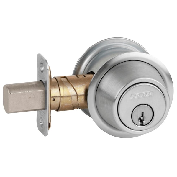 Schlage Grade 2 Single Cylinder Deadbolt, Conventional Cylinder, Adjustable 2-3/8-in and 2-3/4-in Backset, K - B560P 626 KA4