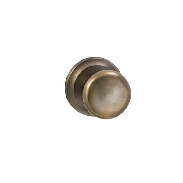 Omnia Knob 2-5/8" Rose Priv 2-3/8" BS T 1-3/8" Doors ULQ Antique Bronze 442 - 442/00.PR5A