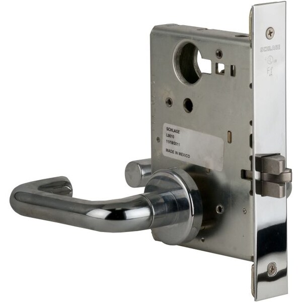 Schlage Commercial Bright Chrome Mortise Lock L901003A625 - L901003A625