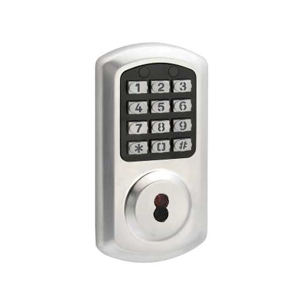Townsteel TownSteel: E-Smart 2000 Series Grade 2 Deadbolt -Satin Chrome-IC Core 6 Pin - TNS-E-SMART-2000-626-IC6
