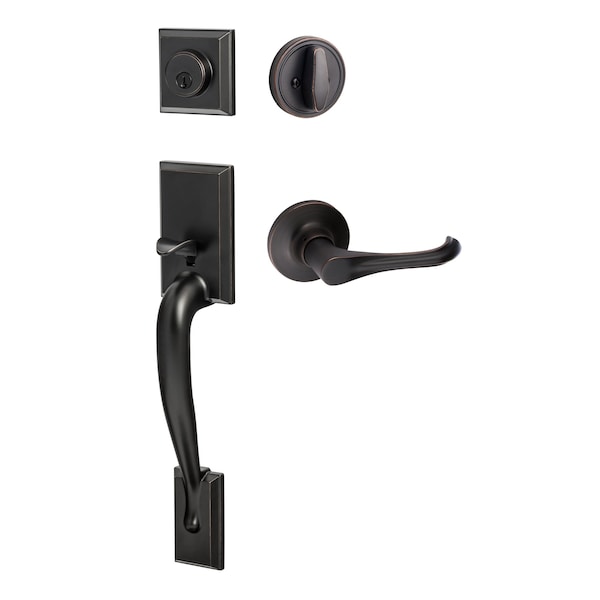 Sure-Loc Hardware Sure-Loc Hardware Madison Handleset, Helena Dummy Lever, Vintage Bronze - MA507-HA 11P