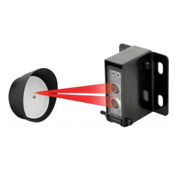 Seco-Larm Reflective Photobeam Sensor, range: up to 45ft (14m), 12-30VDC/VAC 60Hz 100mA, monitored - SLM-E-936-S45RRGQ