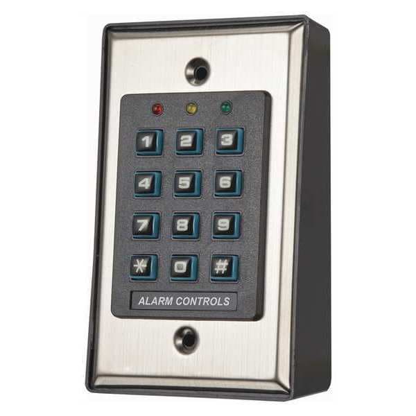 Alarm Controls Keypad, SS, 5in. H x 3in. W x 2 in. D - KP-100A