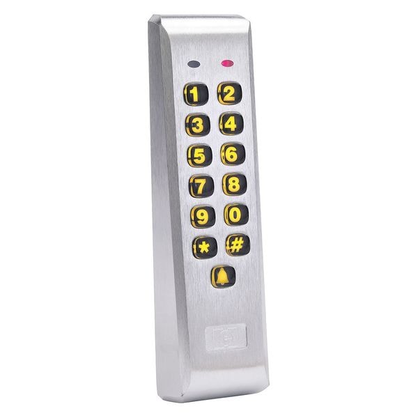 Linear Access Keypad Mullion, 1-5/7 in. W, Black - 212ILM-AL