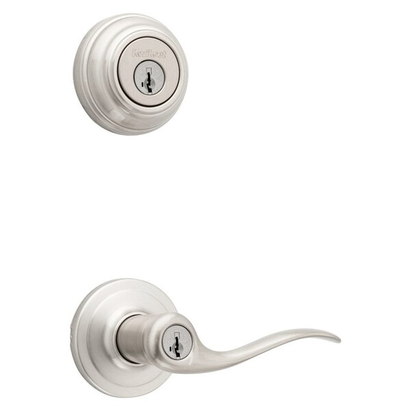 Kwikset Signature Series Combination Lockset, 2 Grade, Zinc, Satin Nickel, 238 x 234 in Backset - 991TNL-15