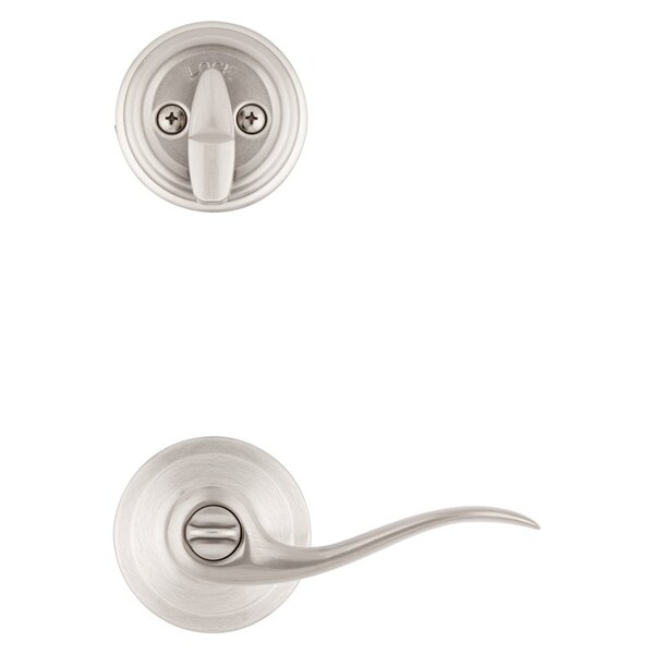 Kwikset Signature Series Combination Lockset, 2 Grade, Zinc, Satin Nickel, 238 x 234 in Backset - 991TNL-15