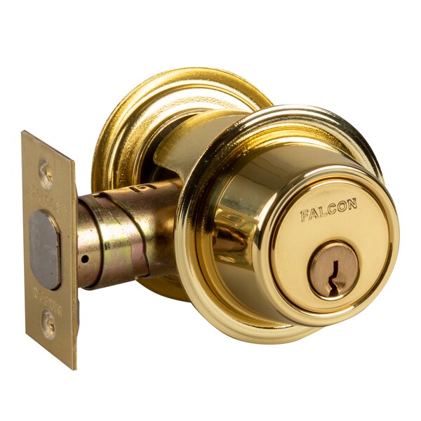 Falcon Grade 2 Single Cylinder Deadbolt, C Keyway, US3 - D241CP6 605