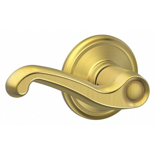 Schlage Residential Door Lever Lockset, Satin Brass, Passage - F10 FLA 608