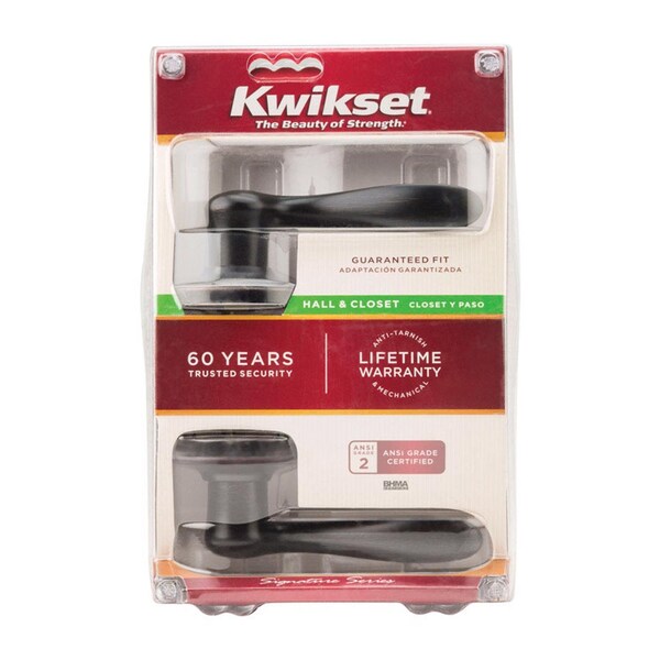 Kwikset Kwikset Tustin Venetian Bronze Passage Lever 1-3/4 in. - 97200-778