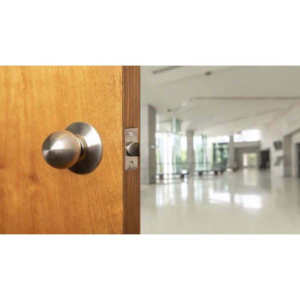 Global Door Controls GLC Series Brushed Chrome Grade 3 Commercial/Residential Passage Door Knob - GLC-5110B-626