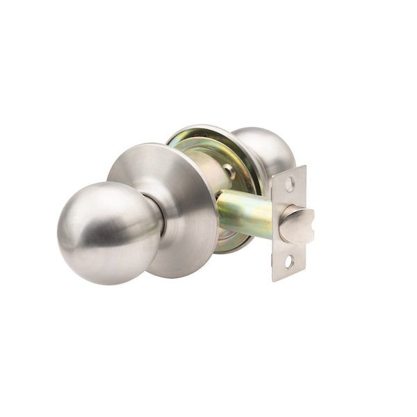 Global Door Controls GLC Series Brushed Chrome Grade 3 Commercial/Residential Passage Door Knob - GLC-5110B-626