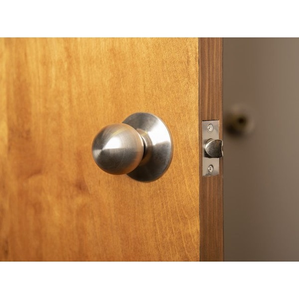 Global Door Controls GLC Series Brushed Chrome Grade 3 Commercial/Residential Passage Door Knob - GLC-5110B-626