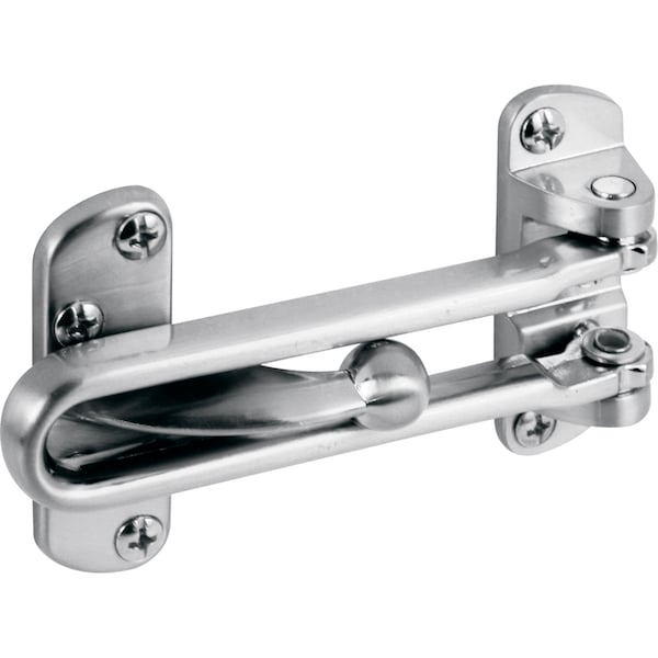 Prime-Line Swing Bar Lock, 3-7/8 in. Bar Length, Diecast Zinc, Satin Nickel - U 10308