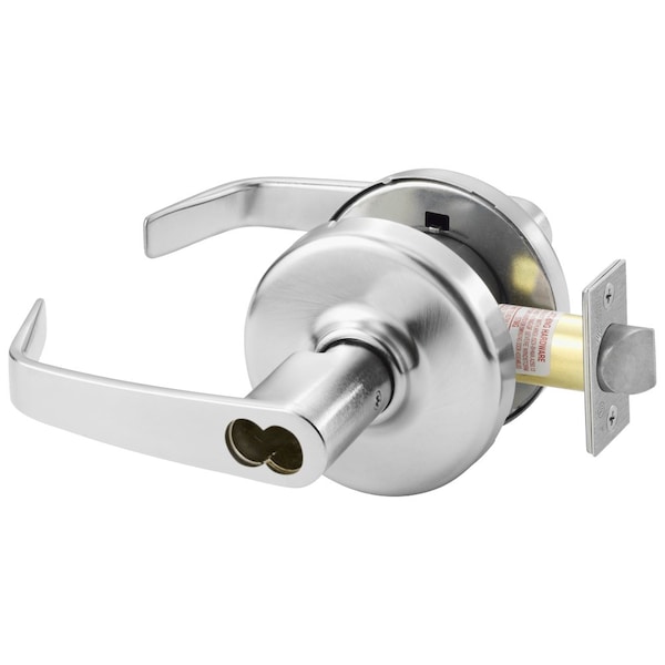 Corbin Russwin Grade 1 Entrance/Office Cylindrical Lock, Newport Lever, D Rose, LFIC Less Core, Satin Chrome Finish - CL3151 NZD 626 CL6