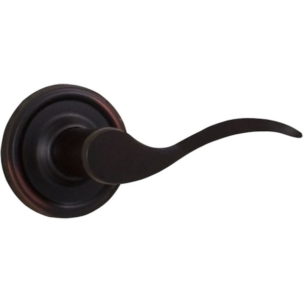 Weslock Bordeau Lever Passage Lock with Adjustable Latch and Full Lip Strike Oil Rubbed Bronze Finish - 00600U1U1SL20