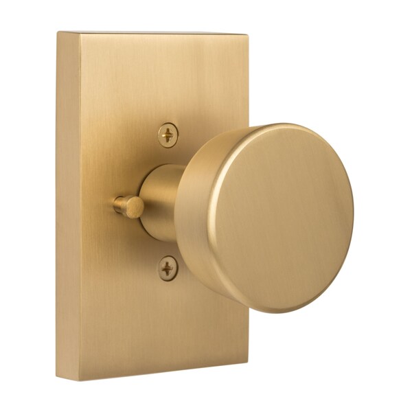 Sure-Loc Hardware Sure-Loc Hardware Zermatt Privacy Knob, Satin Brass - ZT102 SB