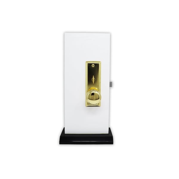 Premier Lock Brass Mortise Entry Right Hand Lock Set with 2.5 in. Backset and 2 SC1 Keys - MR01