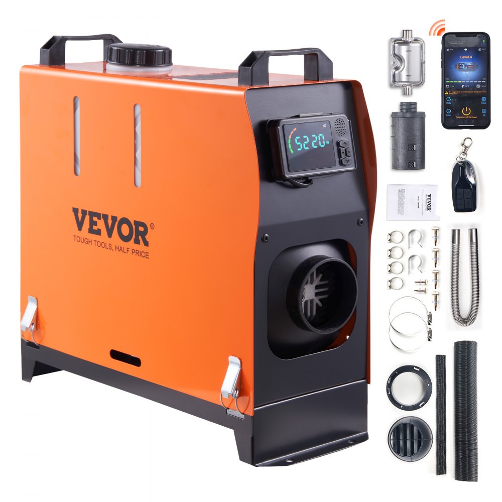 VEVOR Diesel Air Heater All-in-one 12V 5KW Bluetooth App LCD for Car RV Indoors - ZCJRQLS12V5KWQ0W3V9
