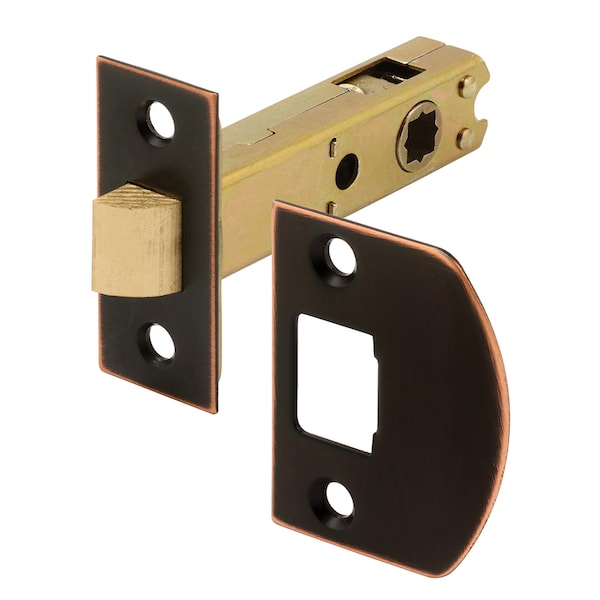Prime-Line Passage Door Latch, 9/32 in. and 1/4 in. Square Drive, Classic Bronze - E 2772