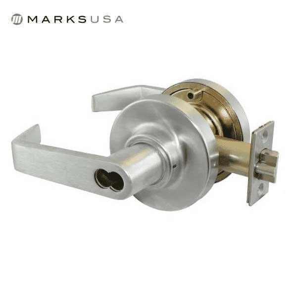 Marks Usa Marks -175RF- Commercial Lever Set - Large Format IC Core for Schlage (LFIC ) - 2 3/4" Backset - 26D - MRK-175RF-26D-F19