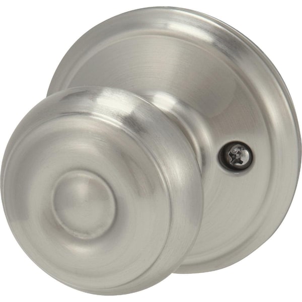 Schlage Satin Nickel Georgian Dummy Door Knob - F170VGEO619