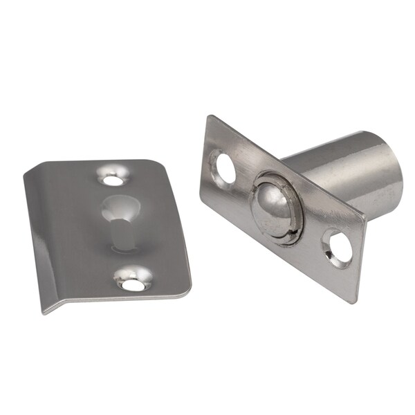 Sure-Loc Hardware Sure-Loc Hardware Ball Catch, Round Corner Mortise, Satin Nickel - BC1 15