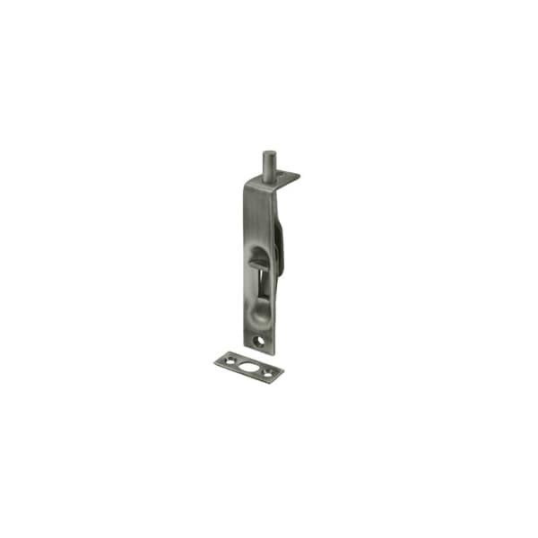 Deltana Flush Square Corner Door Bolt Antique Nickel, 10PK - 4FBS15A-XCP10