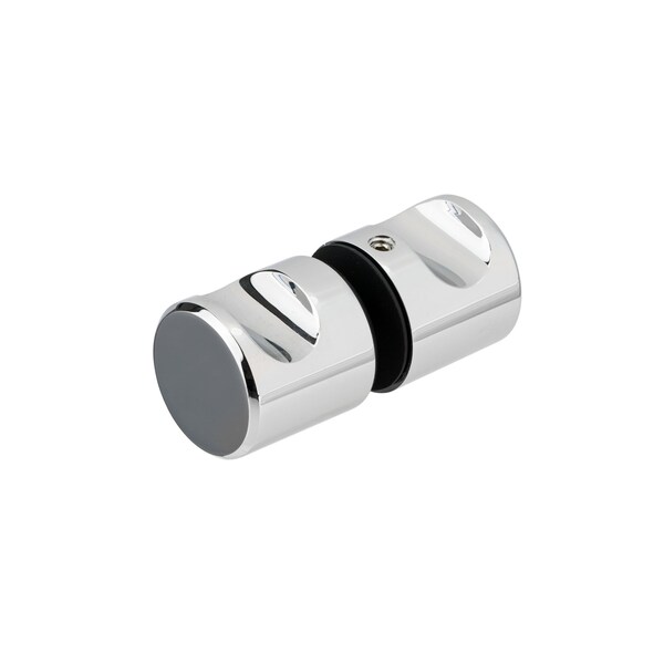 Richelieu 1 14inch 32 mm BacktoBack Glass Door Knob, Chrome - 8710R3230140
