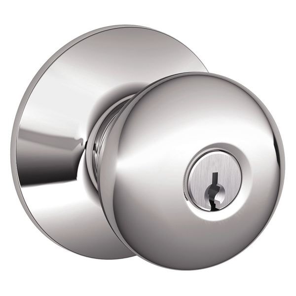 Schlage Knob Lockset, Mechanical, Passage, Grd. 1 - F51A PLY 625