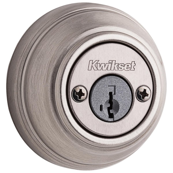 Kwikset Kwikset SmartKey Satin Nickel Metal Deadbolt - 99850-074