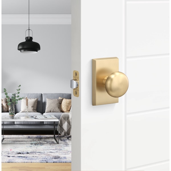 Sure-Loc Hardware Sure-Loc Hardware Oakley Passage Knob, Satin Brass - OK101 SB