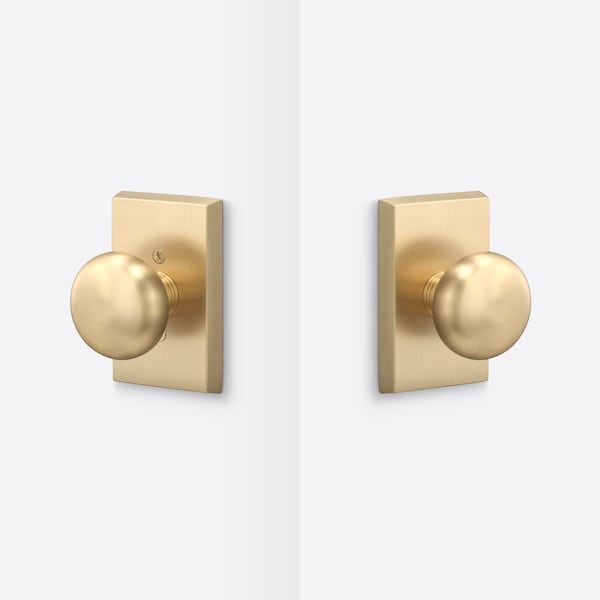 Sure-Loc Hardware Sure-Loc Hardware Oakley Passage Knob, Satin Brass - OK101 SB