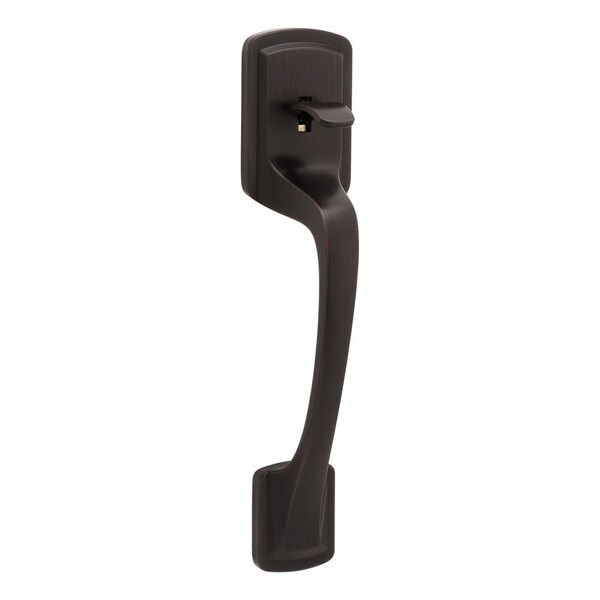 Kwikset Prague Handle Only; No Deadbolt with RCAL Latch and RCS Strike Venetian Bronze Finish - 814PGH-11P