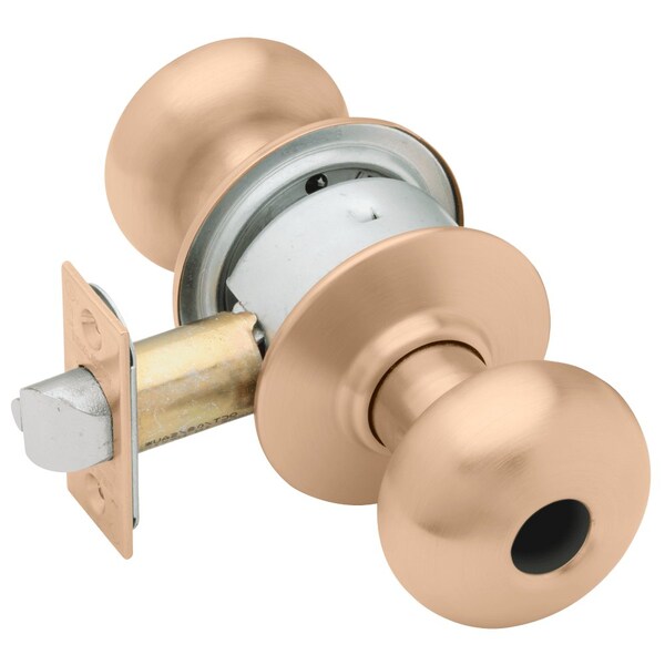 Schlage Grade 2 Entrance Cylindrical Lock, Plymouth Knob, Conventional Less Cylinder, Satin Bronze Finish - A53LD PLY 612
