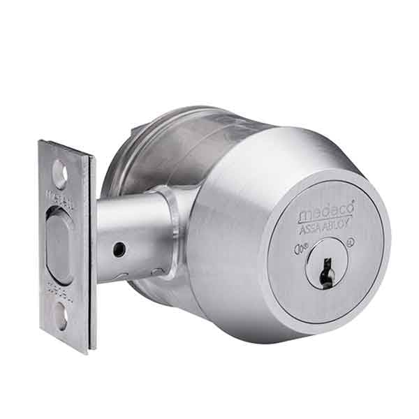 Medeco MEDECO:Maxum M3 Commercial BiAxial - Double Deadbolt - Backset 2-3/4"  - 26 - Satin Chrome - 11TC624-26-DLT