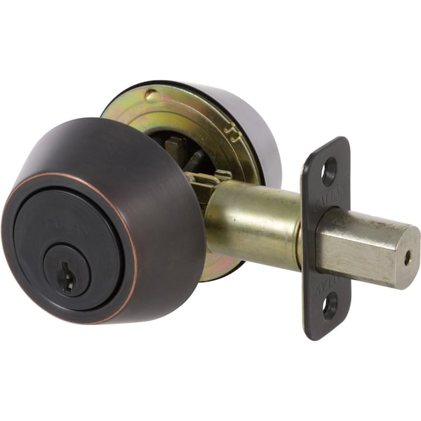 Delaney Hardware Callan Double Cylinder Edged Oil Rubbed Bronze Deadbolt - KA2107