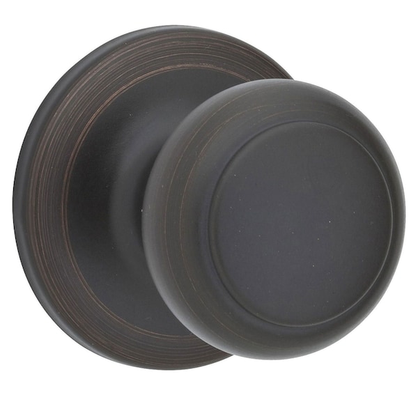 Kwikset Kwikset Cove Venetian Bronze Passage Door Knob Right or Left Handed - 92001-511