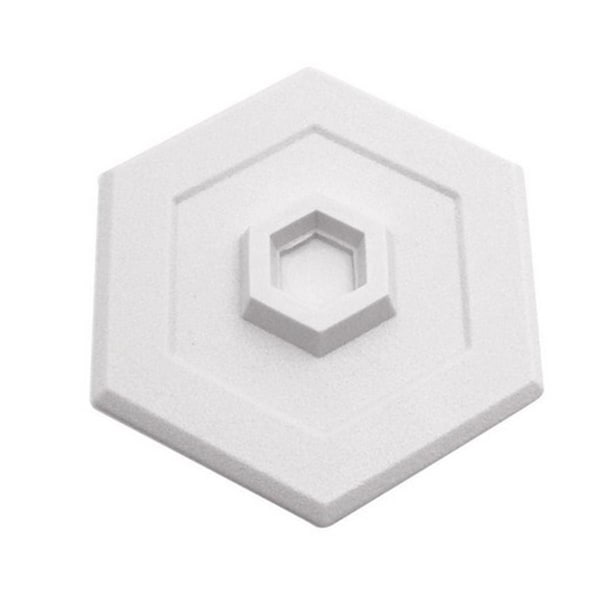 Patioplus U9275 5 in. Hexagon Door Knob Wall Shield - PA160383